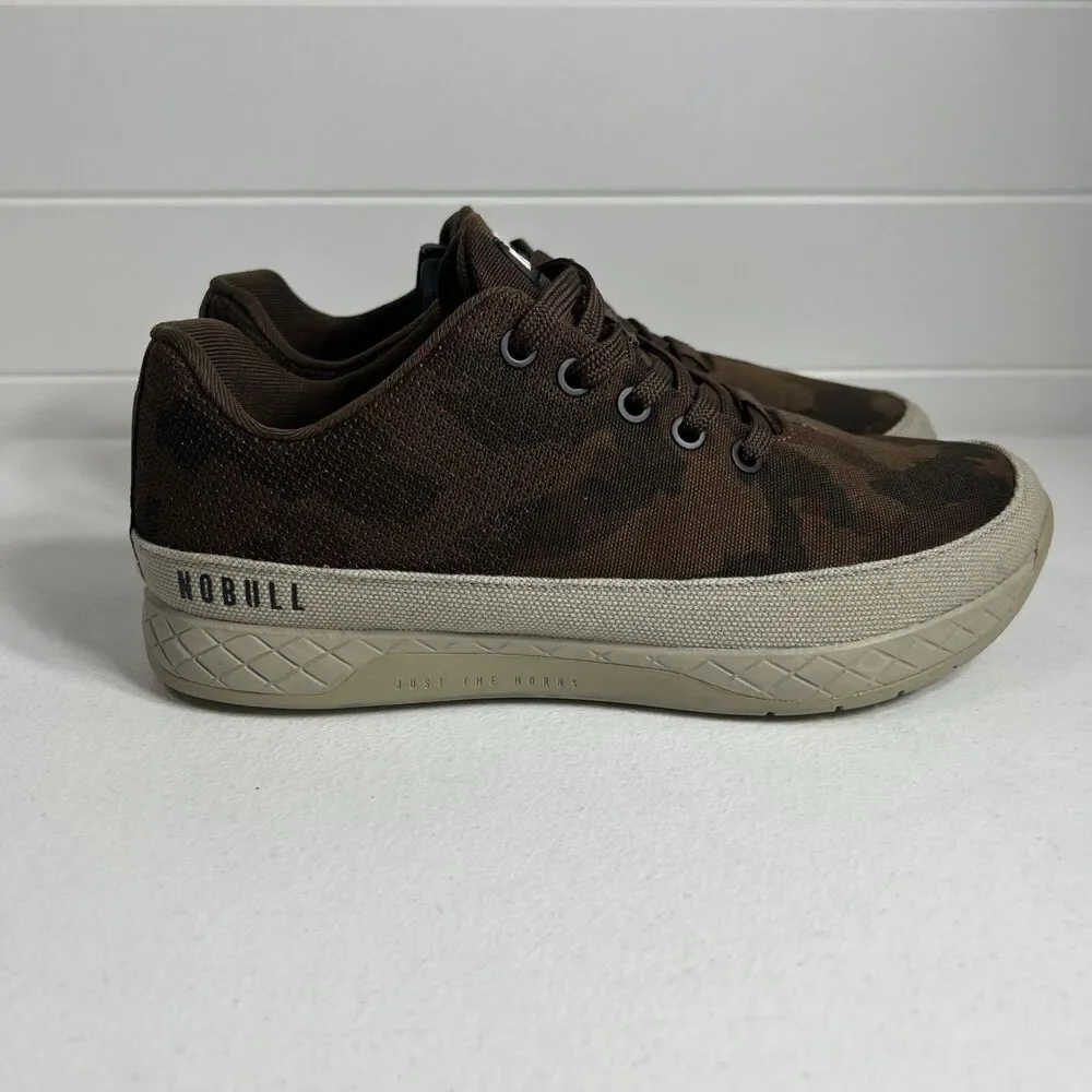 Nobull Women’s Shoes Size 8 Men’s 6.5 Grizzly Camo Brown Canvas Weightlifting